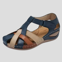 Damen Orthopädische Sandalen mit Arch Support und Geschlossener Front für Sommerkomfort - Marineblau