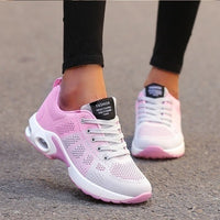 Damen Orthopädische Slip-On Sneakers mit Atmungsaktivem Design und Arch Support - Rosa/Grau