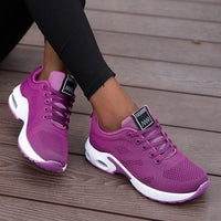Damen Orthopädische Slip-On Sneakers mit Atmungsaktivem Design und Arch Support - Lila