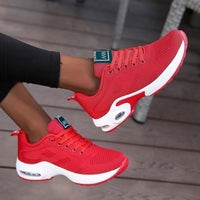 Damen Orthopädische Slip-On Sneakers mit Atmungsaktivem Design und Arch Support - Rot