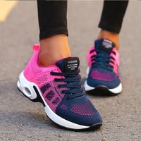 Damen Orthopädische Slip-On Sneakers mit Atmungsaktivem Design und Arch Support - Rosa/Blau