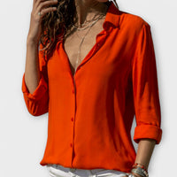 Clara | Exklusive Damenbluse Kollektion - Orange