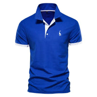 Brent - Herren-Casual-Poloshirt - Blau