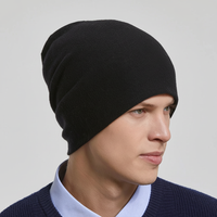 Slouchy Beanie mit weichem Komfort in Einheitsgröße - Schwarz