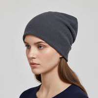 Slouchy Beanie mit weichem Komfort in Einheitsgröße - Dunkelgrau