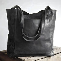Elegante Damen-Schultertasche aus vielseitigem PU-Leder - Schwarz