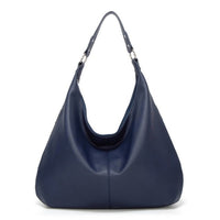 Elegante Damen-Schultertasche aus vielseitigem Synthetikmischgewebe - Blau