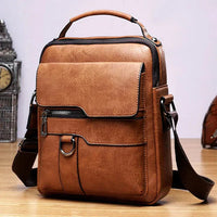 Elegante Damenhandtasche, zeitloses Design, Leder - Hellbraun