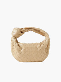 Elegante Damenhandtasche aus praktischem veganem Leder - Beige