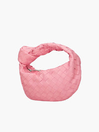 Elegante Damenhandtasche aus praktischem veganem Leder - Koralle