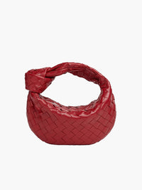 Elegante Damenhandtasche aus praktischem veganem Leder - Rot