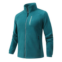 Julia | Dicke Unisexjacke für Winter und Outdoor - Pfauenblau
