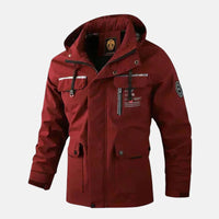 Eric | Wasserdichte Outdoor-Jacke - Rot