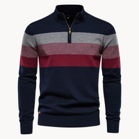 Burk Quarter Zip Pullover - Blau