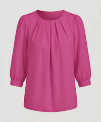 Elegante Satin Bluse Damen - Rosa