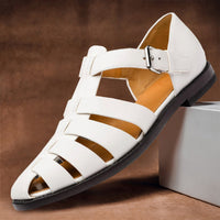 Damen Sandalen Riemen Klassischem Design - Weiß