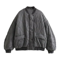 Elena | Lässige Damen-Bomberjacke mit Charme - Grau