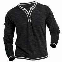 Ben | Modernes Herren Langarmhemd casual geschnitten - Schwarz