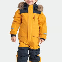 FrostGuard | Wasserdichter Kinder-Skioverall mit verstellbarer Kapuze - Gelb