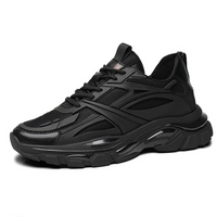 Finn | Höhensteigernde Sneaker - Schwarz +8CM