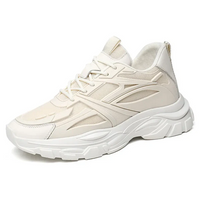 Finn | Höhensteigernde Sneaker - Beige +8CM