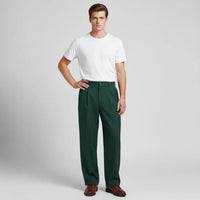 Christian | Herren Wide-Leg Oversized Arbeitshose - Grün