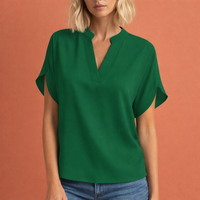 Elegante luftige Bluse für Damen mit schmeichelhaftem Schnitt | Maud - Grün
