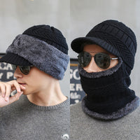 Skullies | Mütze mit Nacken- und Halsschutz für Herbst und Winter - Skullie 1 – Schwarz