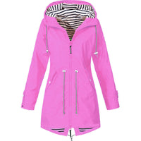 Fleur | Damen-Hoodie-Jacke mit Kordelzug - Rosa