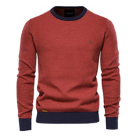 Pullover mit Rundhalsausschnitt für Herren - - MANNO - Orange