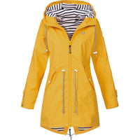 Fleur | Damen-Hoodie-Jacke mit Kordelzug - Orange