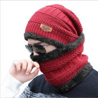 Skullies | Mütze mit Nacken- und Halsschutz für Herbst und Winter - Skullie 2 – Rot