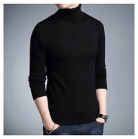 Herren-Rollkragenpullover - KORELIN - Schwarz