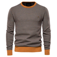 Pullover mit Rundhalsausschnitt für Herren - - MANNO - Khaki