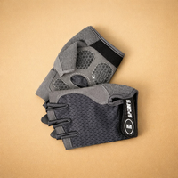 Halbfingerhandschuhe für Radfahren und Outdoor-Aktivitäten – Atmungsaktives und rutschfestes Design - Grau