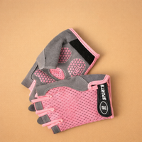 Halbfingerhandschuhe für Radfahren und Outdoor-Aktivitäten – Atmungsaktives und rutschfestes Design - Rosa