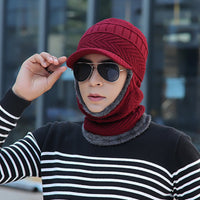 Skullies | Mütze mit Nacken- und Halsschutz für Herbst und Winter - Skullie 1 – Rot