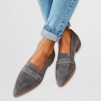 Helen | Orthopädische Slipper aus weichem Wildleder - Grau