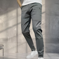 Herren Cargo Hose Outdoor Freizeithose Elastisch Taschen - Grau