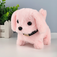 Hundespielzeug Bewegung Sound Interaktives Plüschtier Hund - Rosa