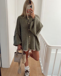 Mara | Oversized Cardigan für jeden Anlass - Grün