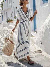 Ingrid™ - Lang Sommerkleid - Wit