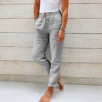 Stacy - Bequeme Damenhose aus leichtem Stoff - Grau