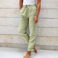 Dyan - Damenhose mit Zugband für einen lässigen Stil - Grün