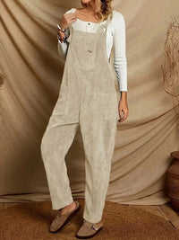 Helena | Casual Overall Jumpsuit Damen elegant - Beige