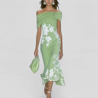 Isabellunel | Elegantes Midikleid - Grün