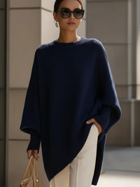 Jennifer | Eleganter Pullover - Marineblau