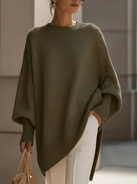 Jennifer | Eleganter Pullover - Olivgrün