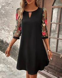 Sofia | Feminines Sommerkleid in elegantem Look - Schwarz