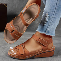 Selina | Zeitlose Sandalen Damen für stilbewusste Frauen - Braun